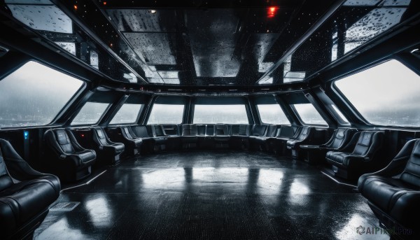 The timeless beauty of a spacecraft in a picturesque rainy scenery
