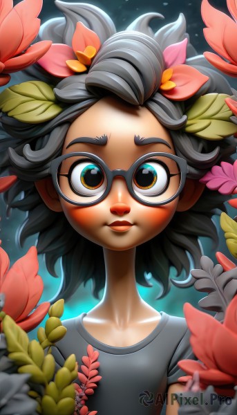 The beauty of a child set in a enchanting dynamic scene