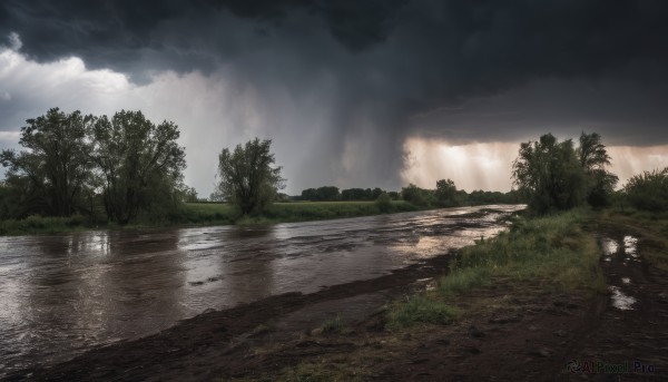 A vivid day highlighting a landscape