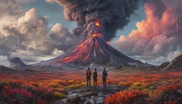 A landscape portrayed in a vivid outdoors