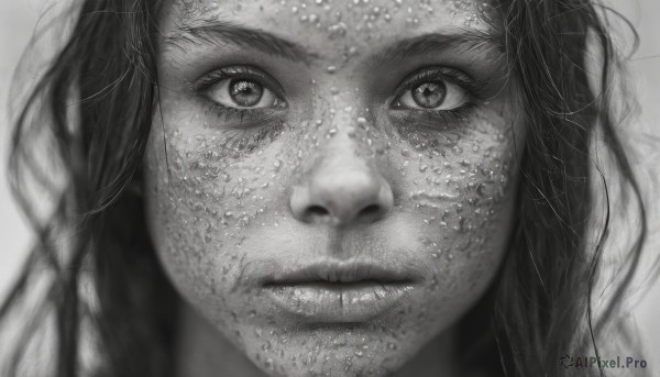 The beauty of a female set in a calm dynamic scene