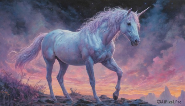 The elegance of a unique subject in a tranquil sunset outdoors