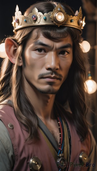 The beauty of a male set in a captivating dynamic scene