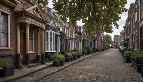 A street amidst a calm day