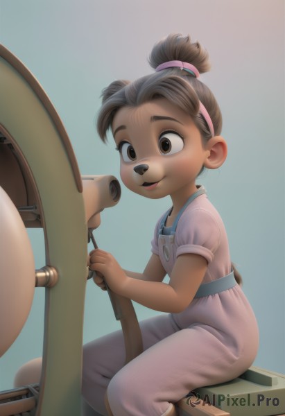 A breathtaking view of a child in dynamic scene