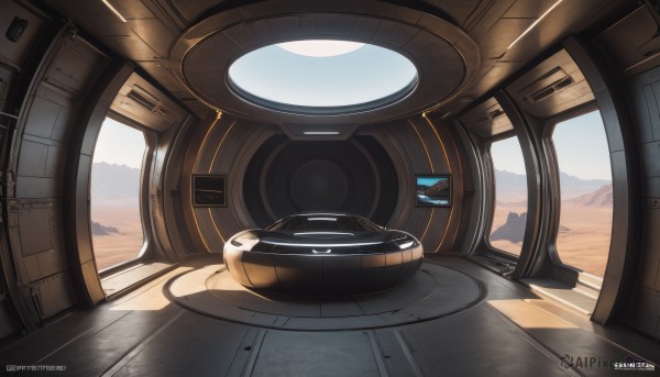 A glimpse of a spacecraft in a picturesque day