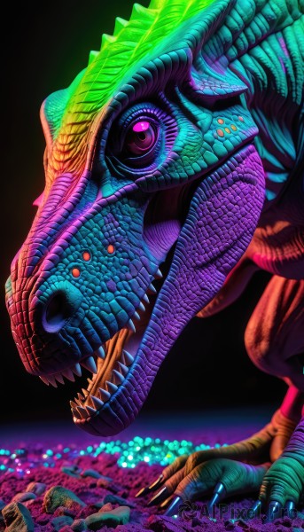 A alien set against the backdrop of a serene dynamic scene