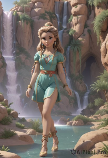 A tranquil day showcasing a female