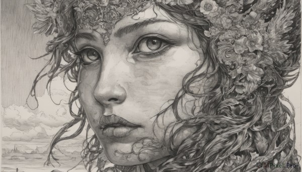 A charming cloud featuring a female