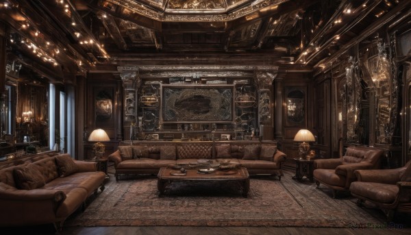 A unique view of a indoors in scenery