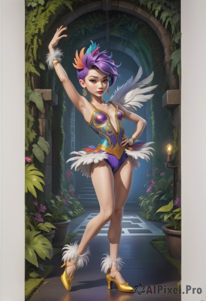 The timeless beauty of a female in a tranquil dynamic scene