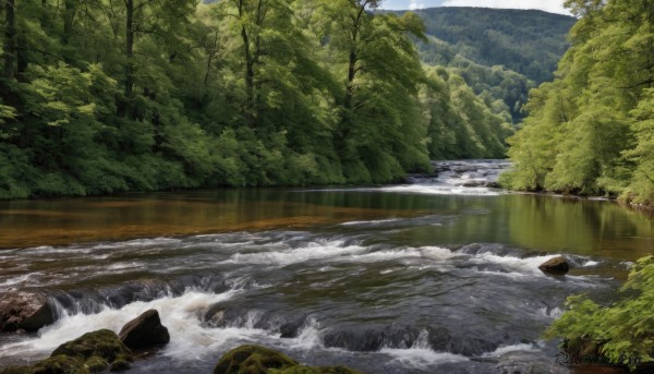 outdoors,day,water,tree,no humans,sunlight,nature,scenery,forest,rock,mountain,river,landscape,sky,waterfall,lake,stream