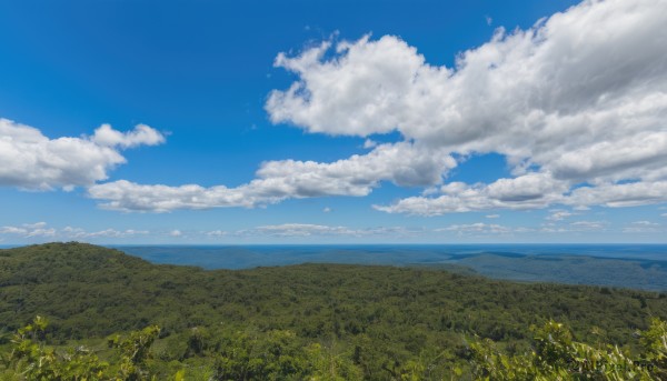 A landscape surrounded by a serene day