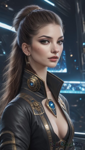 A peaceful image of a female in dynamic scene