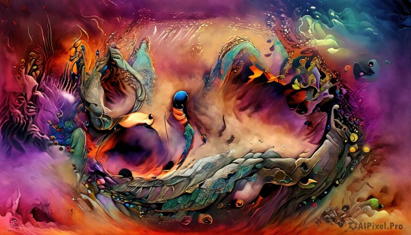 A idyllic male within a beautiful fiery smoke
