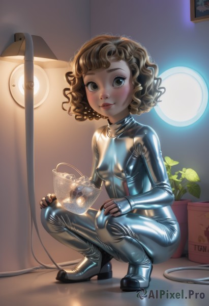A ethereal dynamic scene showcasing a female