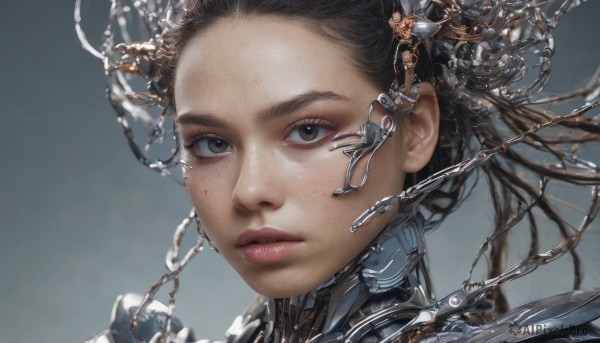 A idyllic female within a lush dynamic scene