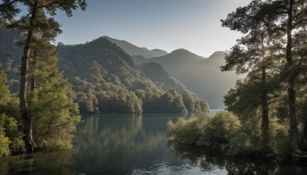 A landscape in a serene day