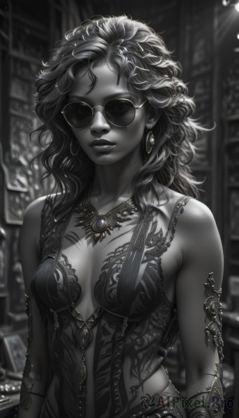 A vivid dynamic scene showcasing a female