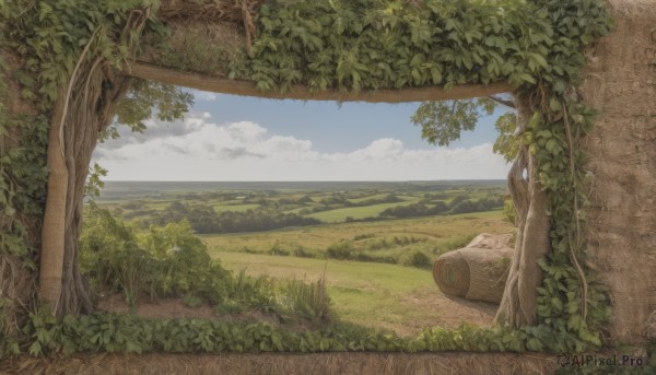 The serene presence of a landscape in a peaceful day
