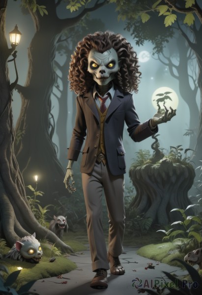 A male surrounded by a lush outdoors