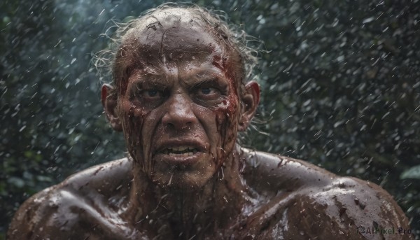 A striking rainy outdoors featuring the elegance of a male
