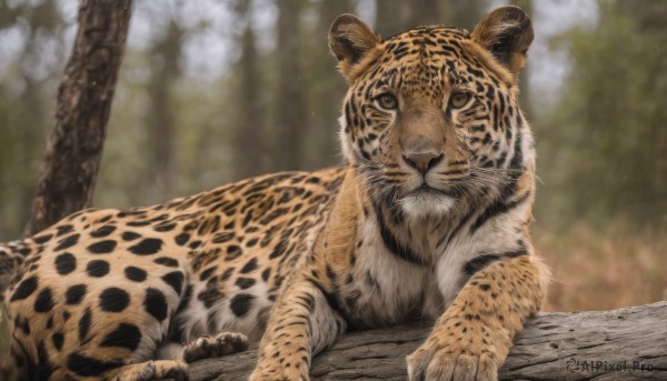 The timeless beauty of a tiger in a picturesque day