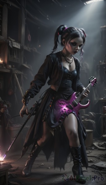 A female showcased in a bold dynamic scene
