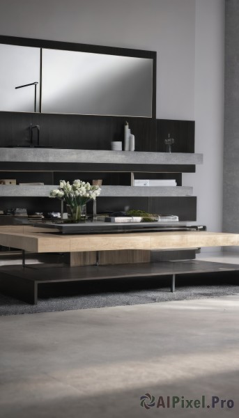 A tranquil view of a indoors in scenery