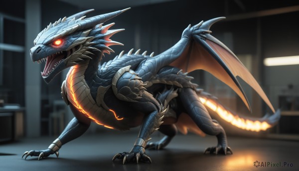 A majestic monster within a beautiful dynamic scene