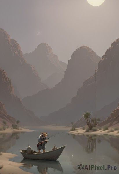 A male in a picturesque outdoors