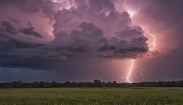 A lightning captured in a dynamic outdoors