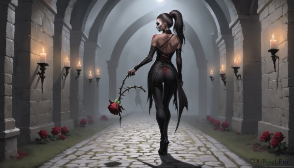 A female showcased in a tranquil dynamic scene