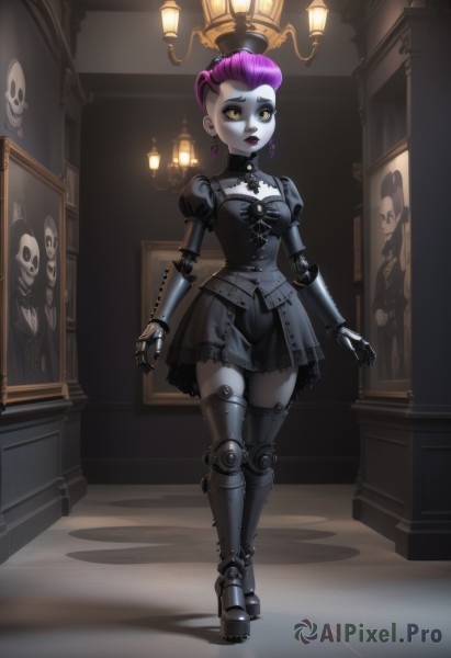 A unique view of a cyborg in dynamic scene