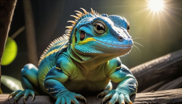 A stunning portrayal of a alien in a lush sunlight