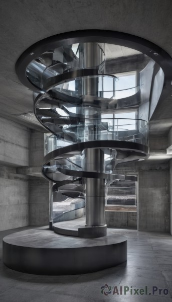 A unique view of a indoors in scenery