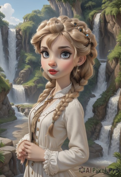 The allure of a female in a dynamic day