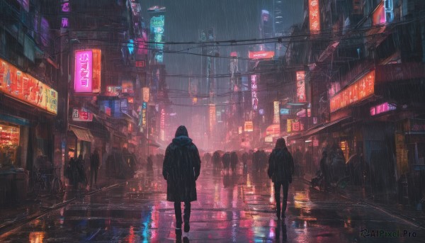 Rainy outdoors brought to life with a captivating street