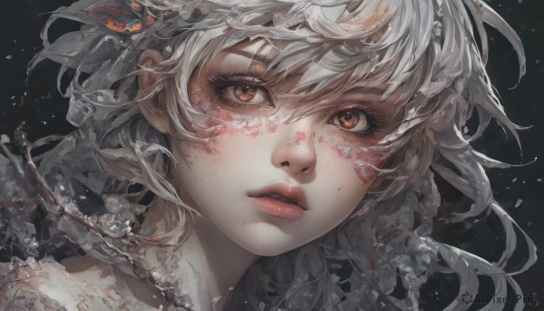 Image of a female in a beautiful dynamic scene