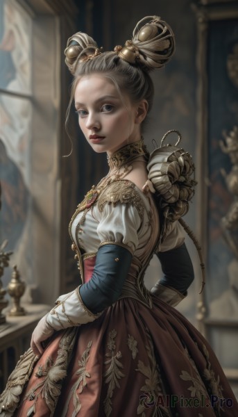 The beauty of a female set in a captivating dynamic scene