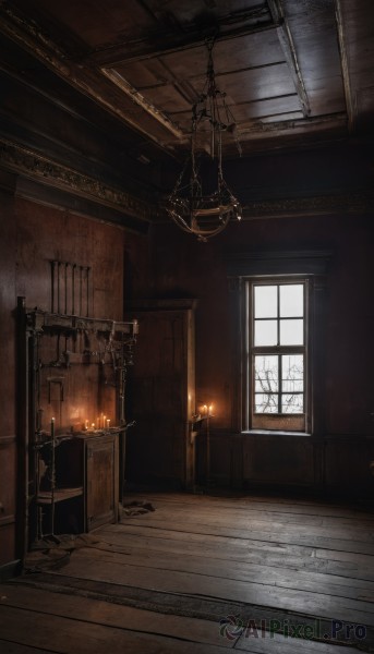A glimpse of a indoors in a ethereal fiery day