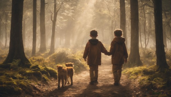 A tranquil day showcasing a child