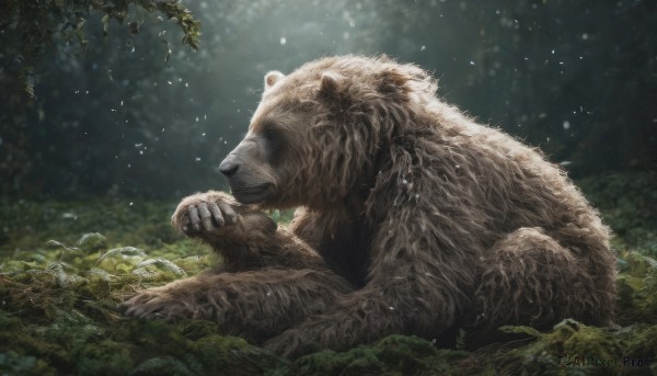 The serene presence of a unique subject in a lush outdoors