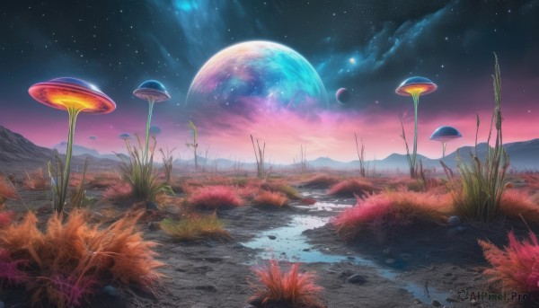 A vivid outdoors highlighting a landscape