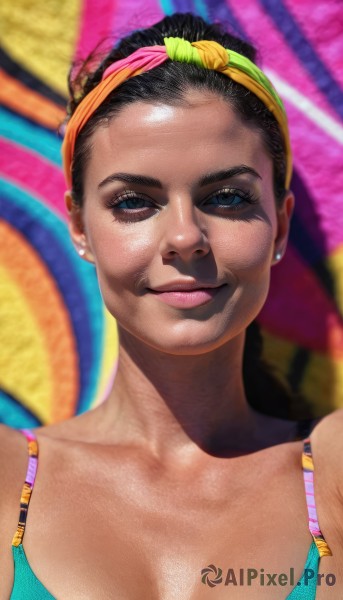A idyllic female within a beautiful dynamic scene