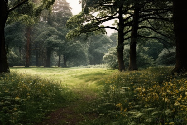 The wonder of a landscape in a bold day