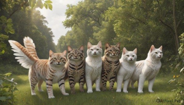 The majestic beauty of a cat set within a ethereal day