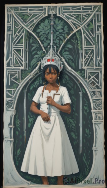 A female in a dynamic dynamic scene
