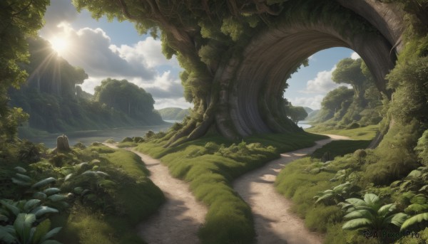 The charm of a landscape in a tranquil day