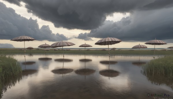A majestic rainy day featuring a landscape